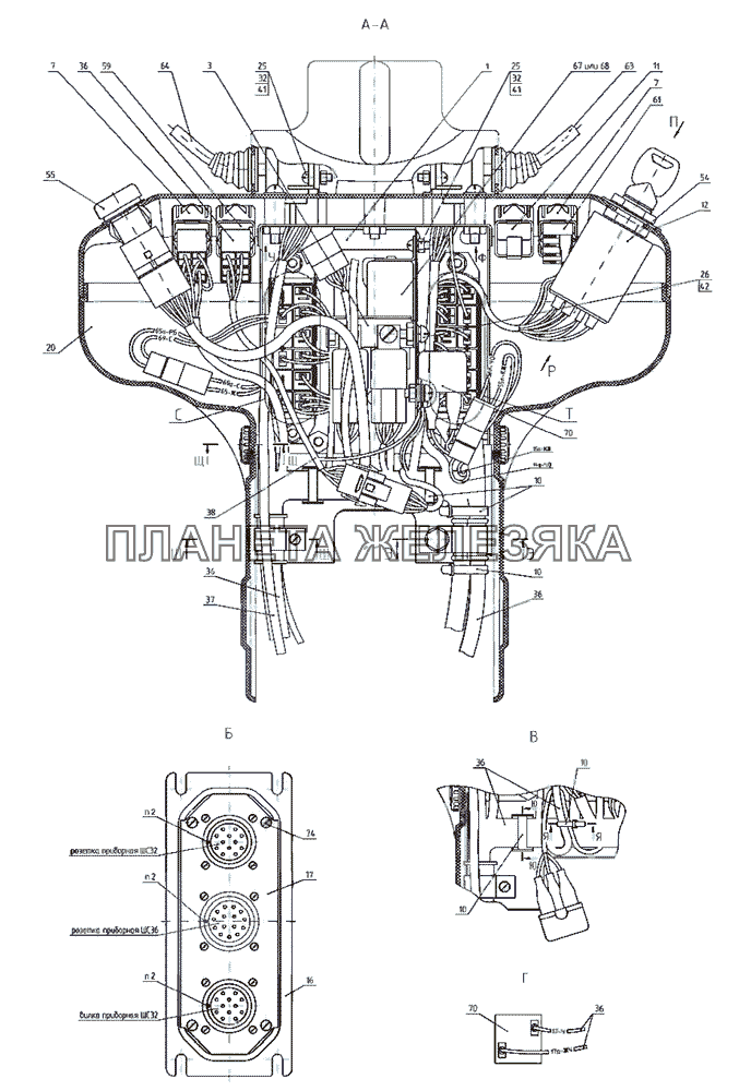 Щиток приборов МТЗ-2522