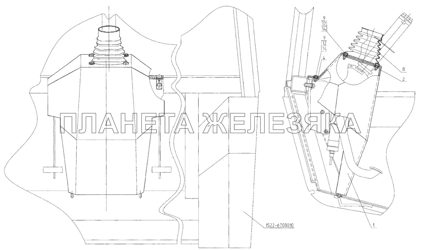 Пульт 1522В-6700430 Беларус-3022ДЦ.1 Пульт 1522В-6700430 Беларус-3022ДЦ.1
