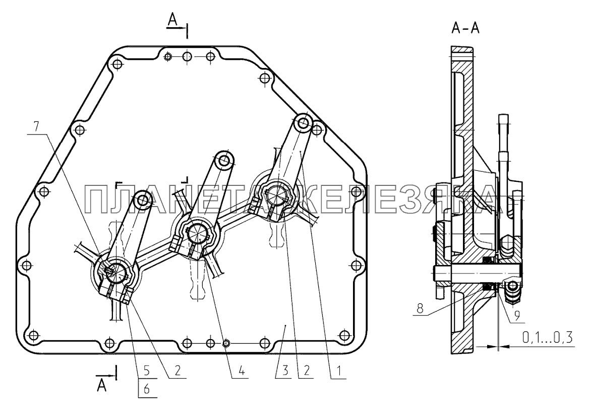 Крышка 3022-1702020 Беларус-3022ДЦ.1 Крышка 3022-1702020 Беларус-3022ДЦ.1