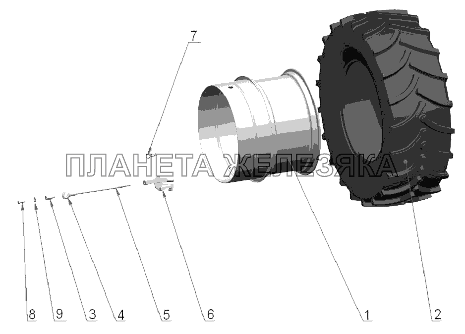 Комплект для сдваивания колес Беларус-3022ДЦ.1 Комплект для сдваивания колес Беларус-3022ДЦ.1
