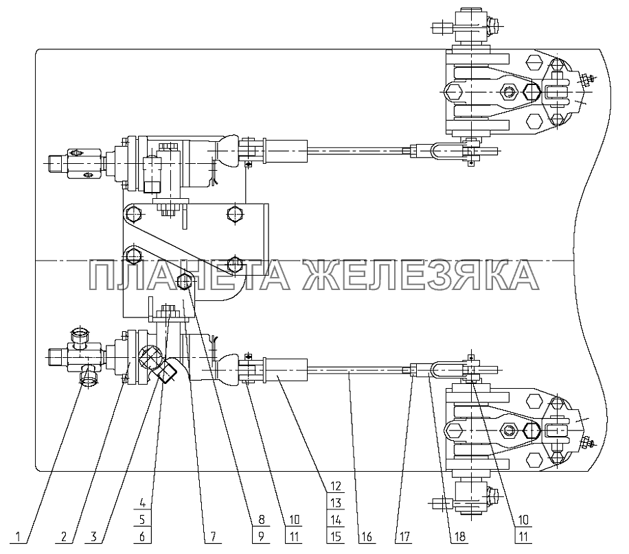 Установка двухпроводного крана тормозного Беларус-3022ДЦ.1
