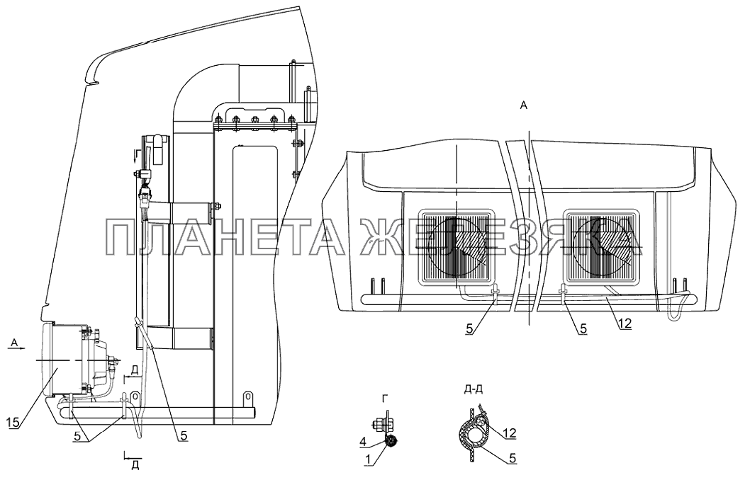 Установка фар дорожных Беларус-3022ДЦ.1