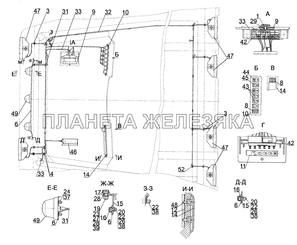 Установка фар рабочих Беларус-3022ДЦ.1