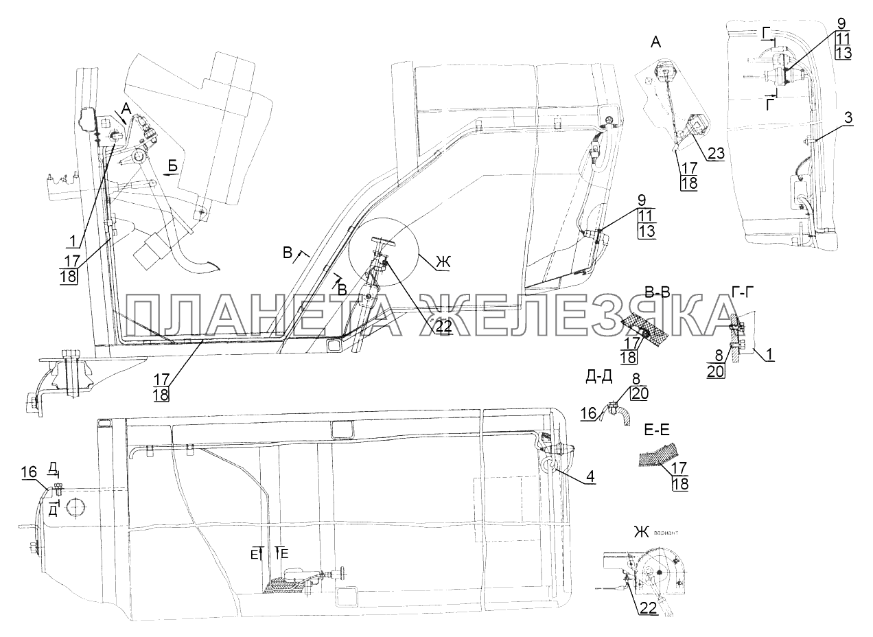 Электрооборудование кабины Беларус-3022ДЦ.1