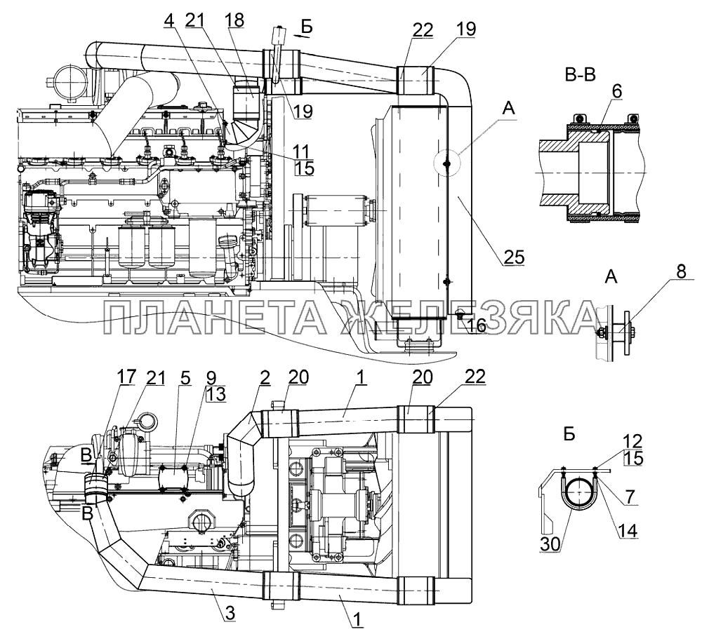 Установка охладителя Беларус-3022ДЦ.1