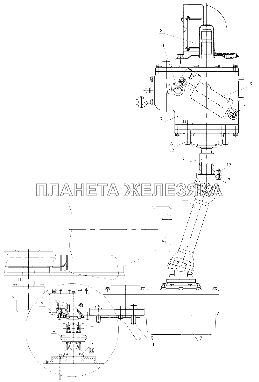 ВОМ передний Беларус-3022ДЦ.1 ВОМ передний Беларус-3022ДЦ.1