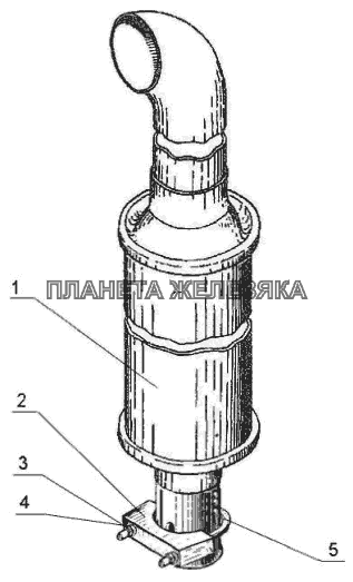 Глушитель 320-1205010 МТЗ-310, 320, 321