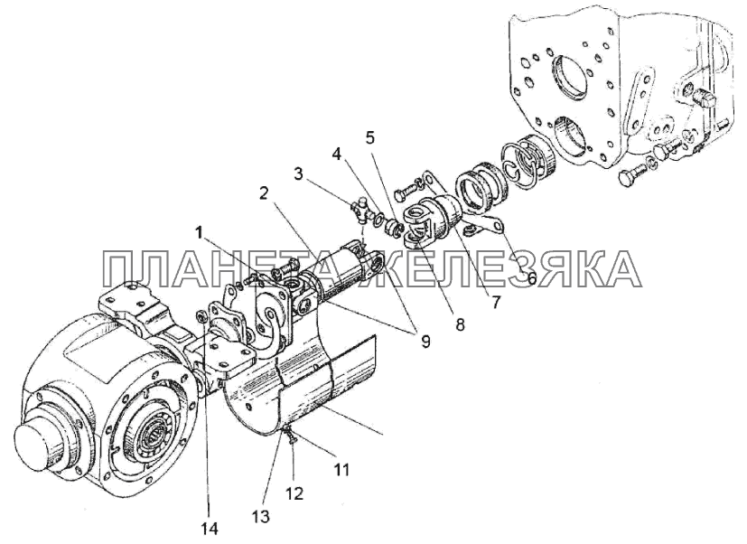 Привод карданный МТЗ-310, 320, 321