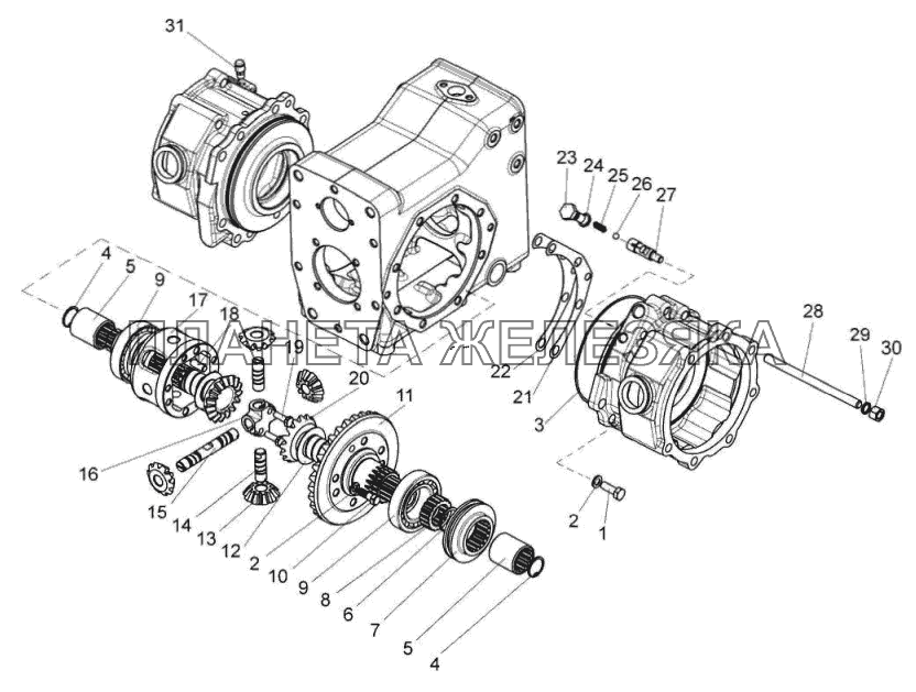 Дифференциал (для тракторов «БЕЛАРУС-310Р/320Р» МТЗ-310, 320, 321