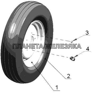 Колеса передние направляющие МТЗ-310, 320, 321