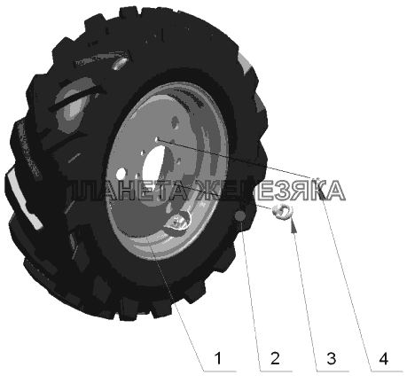 Колеса задние ведущие (для тракторов «БЕЛАРУС-310.3/320/320.3/320.4/321») МТЗ-310, 320, 321