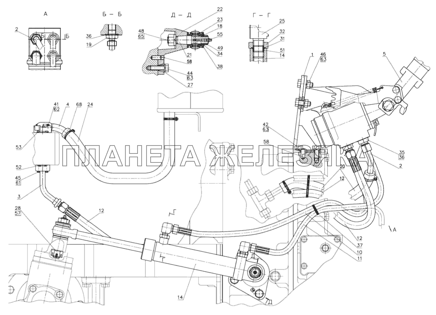Управление рулевое гидрообъемное (для тракторов «БЕЛАРУС-321») МТЗ-310, 320, 321