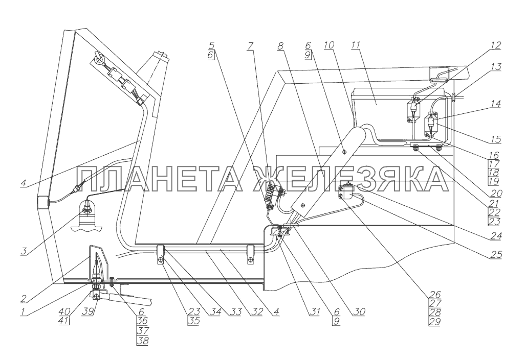 Электрооборудование кабины (для тракторов «БЕЛАРУС-310.3/320/320.3/320.4») МТЗ-310, 320, 321