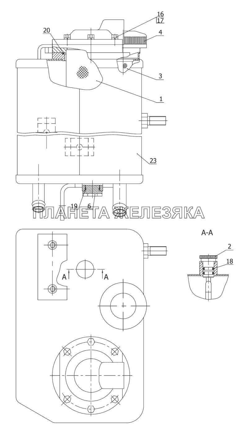 Бак масляный 321-4608110 МТЗ-310, 320, 321