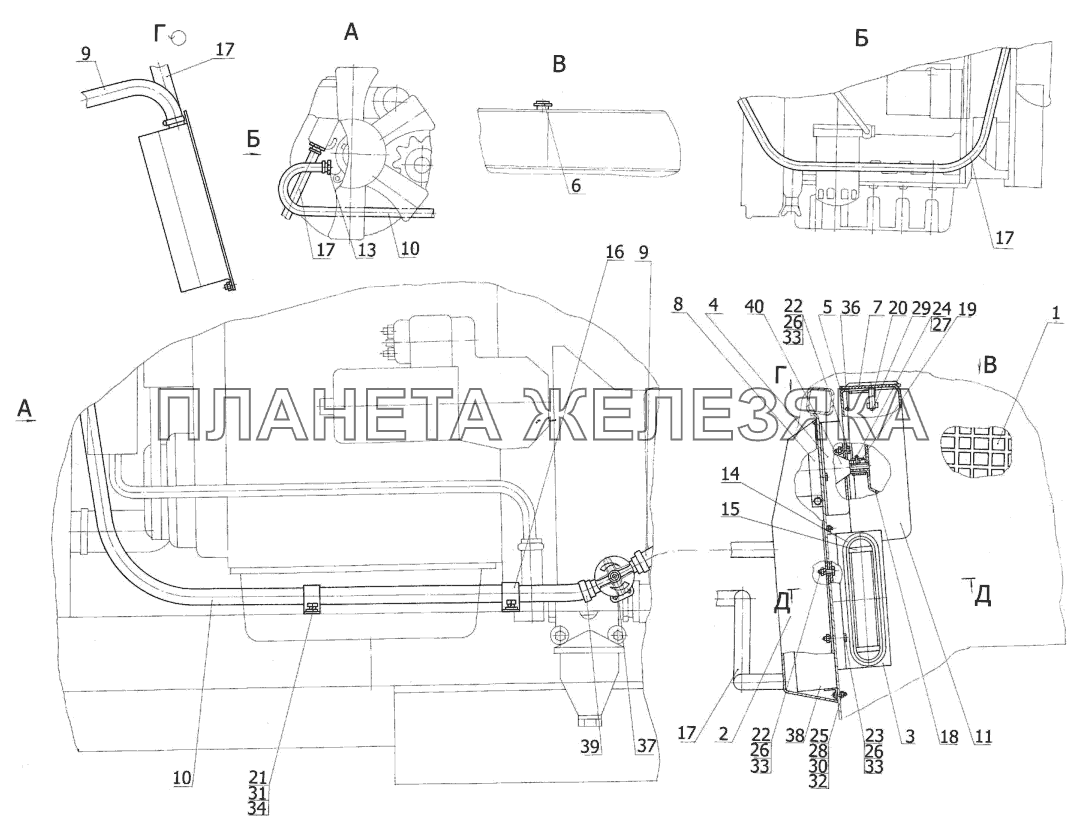 Система отопления и вентиляции МТЗ-310, 320, 321