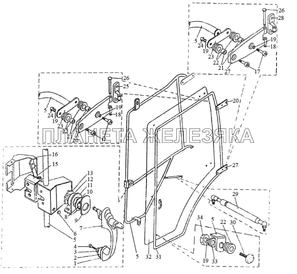 Дверь кабины МТЗ-3522