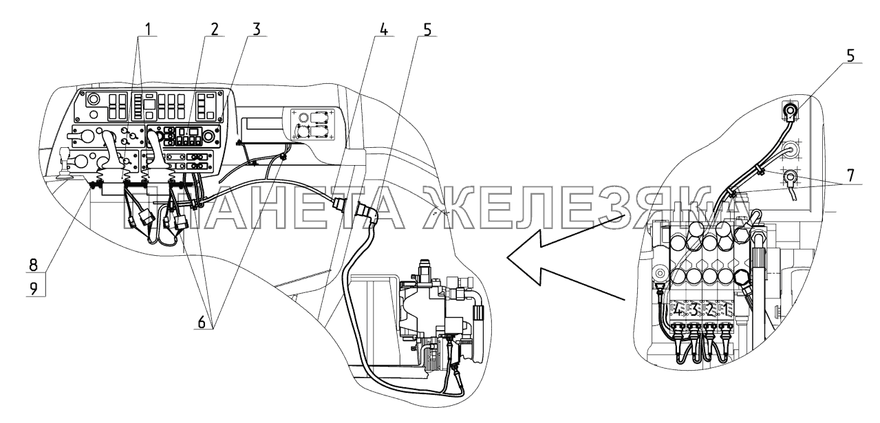 Управление распределителями EHS МТЗ-3522