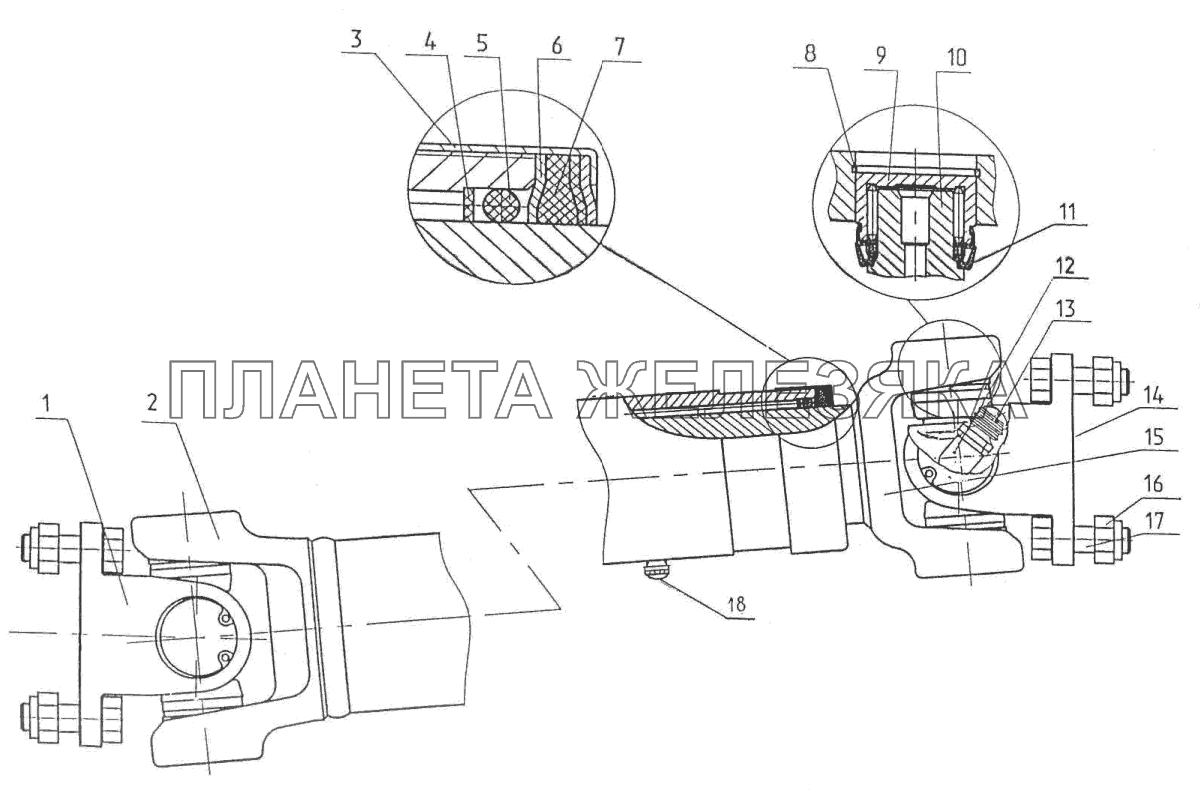 Вал карданный МТЗ-3522