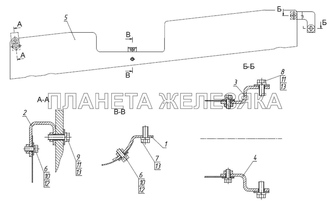 Ограждение карданного привода МТЗ-3522