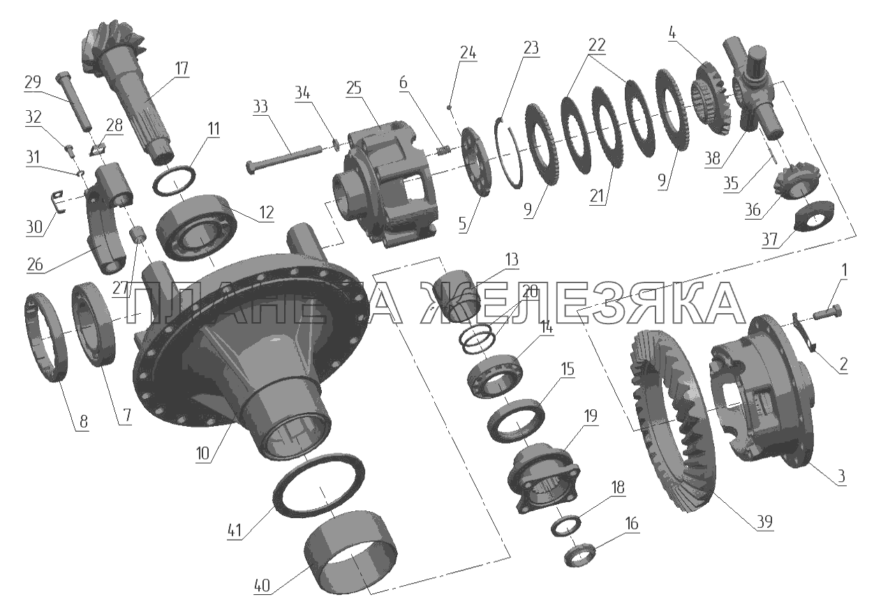 Редуктор центральный МТЗ-3522