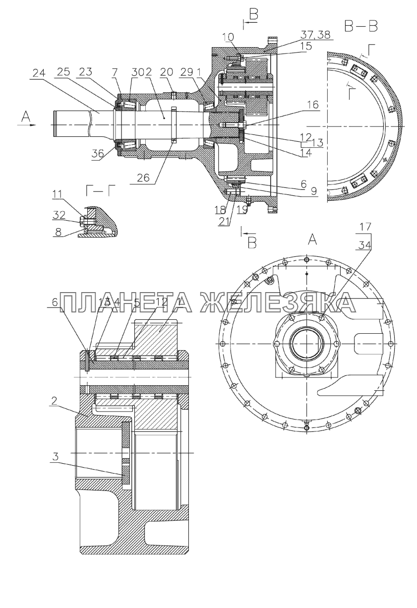 Конечная передача. Водило. МТЗ-3522