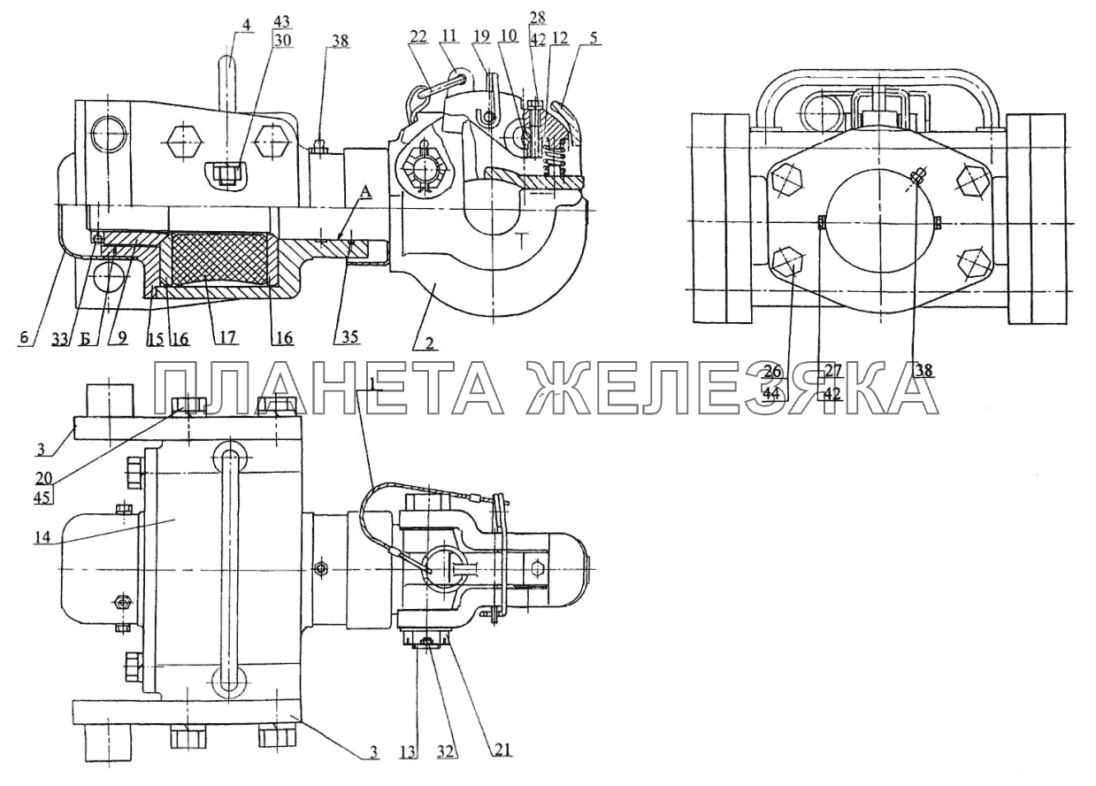 Крюк с амортизатором МТЗ-3522