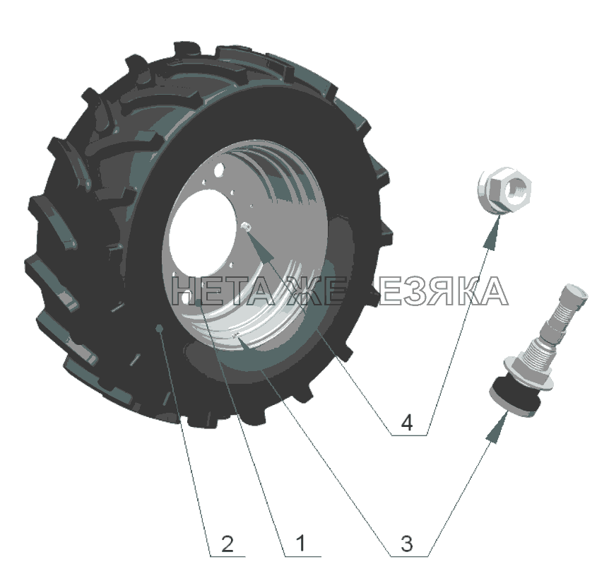 Колесо переднее ведущее МТЗ-3522