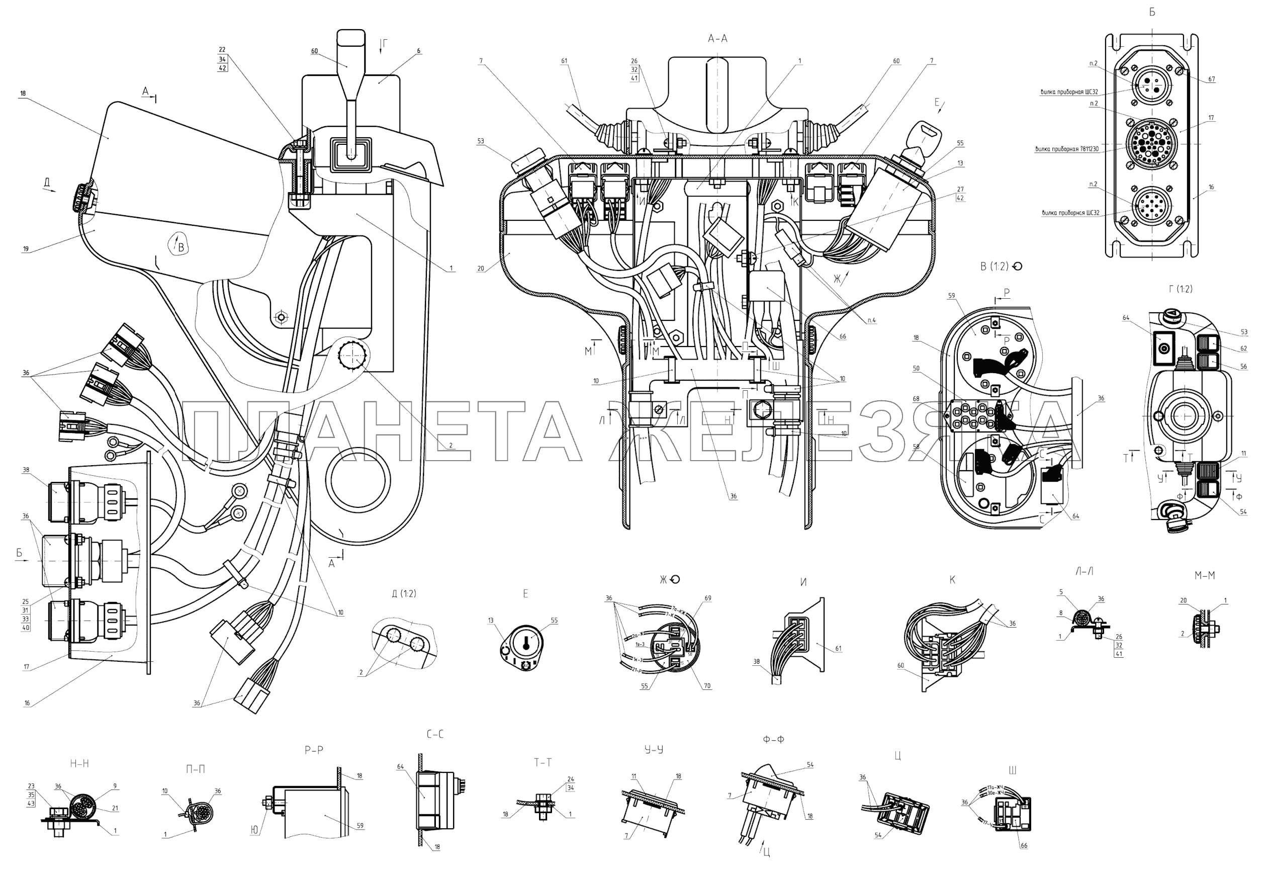 Щиток приборов МТЗ-3522