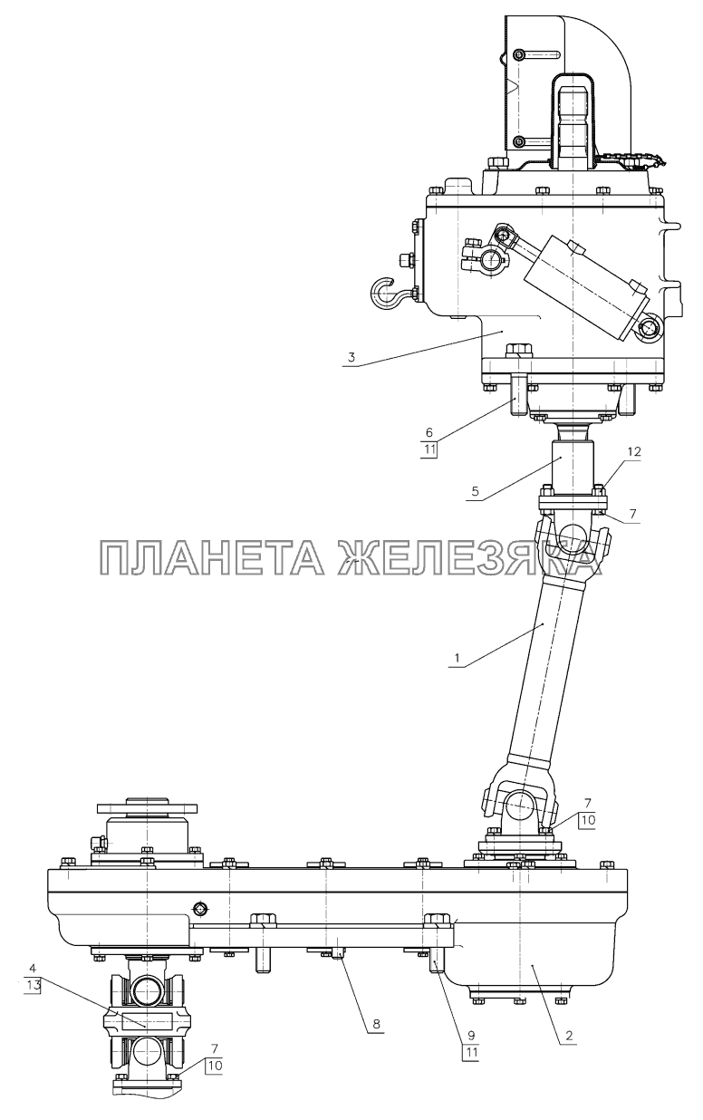 ВОМ передний МТЗ-3522