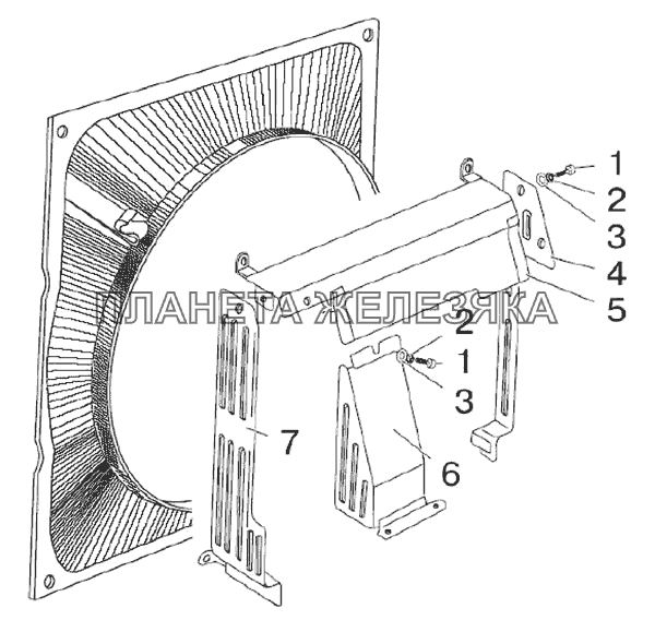 Ограждение вентилятора (по заказу) МТЗ-510/512, 520/522