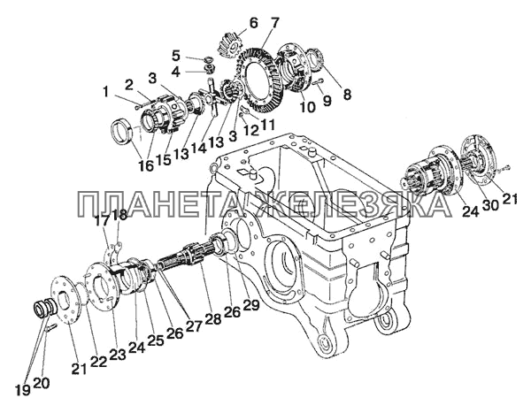 Дифференциал. Стакан подшипников МТЗ-510/512, 520/522