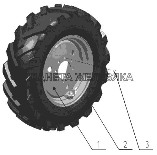 Колеса передние ведущие МТЗ-510/512, 520/522