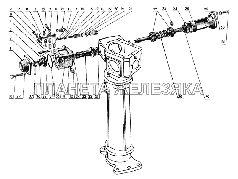 Распределитель ГУР МТЗ-510/512, 520/522