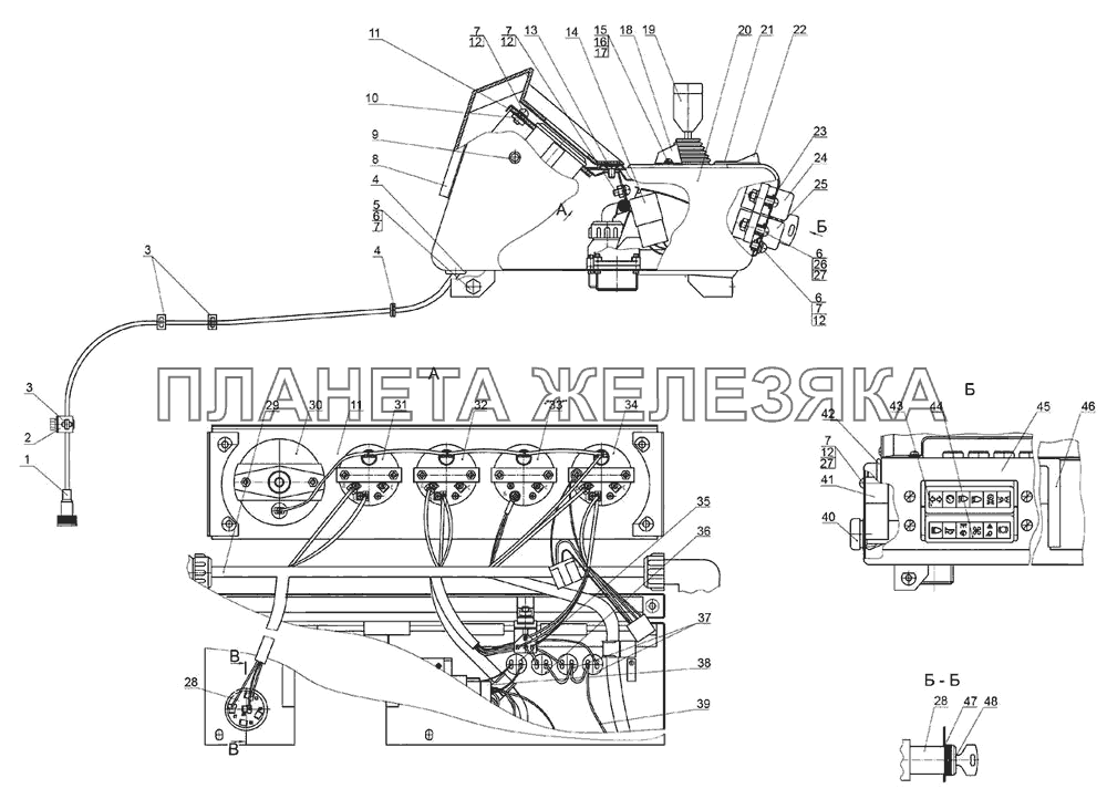 Щиток приборов МТЗ-510/512, 520/522