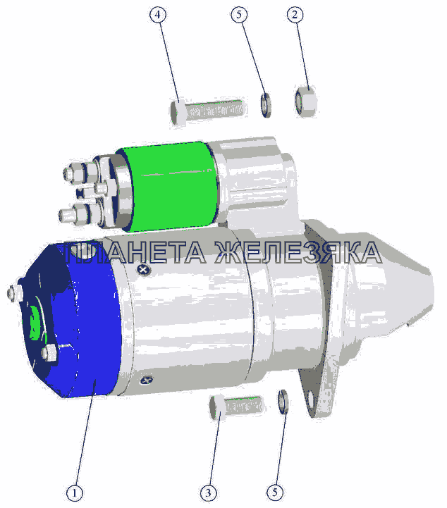 Установка стартера МТЗ-570