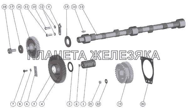 Распределительный механизм МТЗ-570