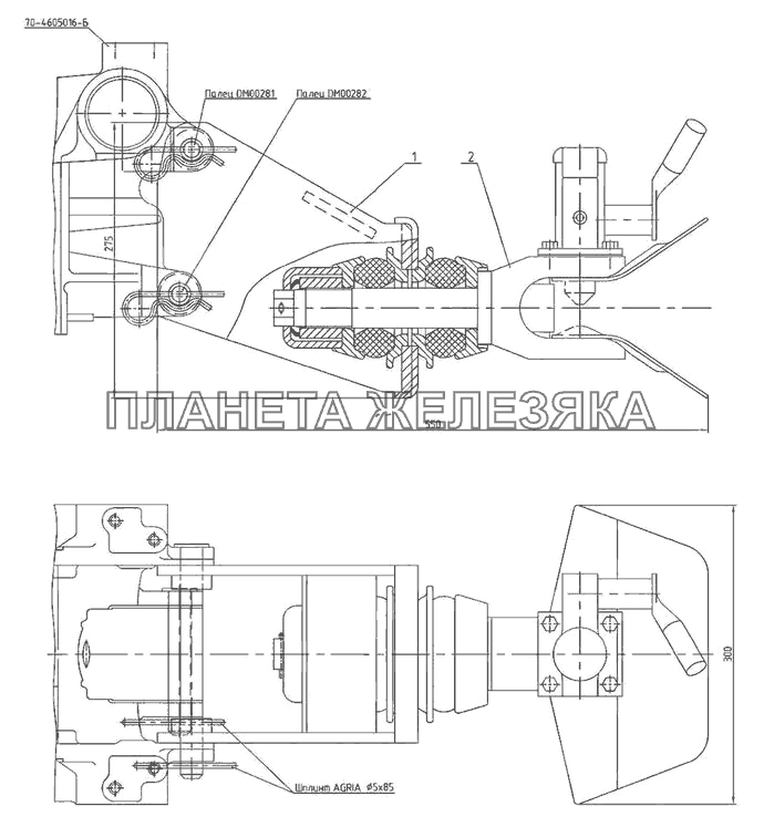 Устройство буксирное МТЗ-570