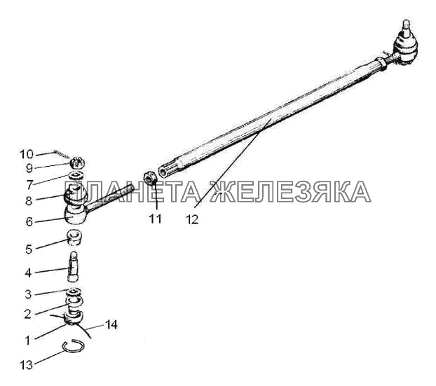 Тяга рулевая МТЗ-570