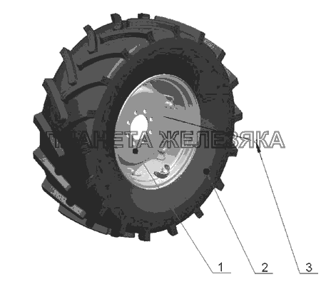 Колеса передние ведущие (для тракторов с ПВМ 822-2300020) МТЗ-570