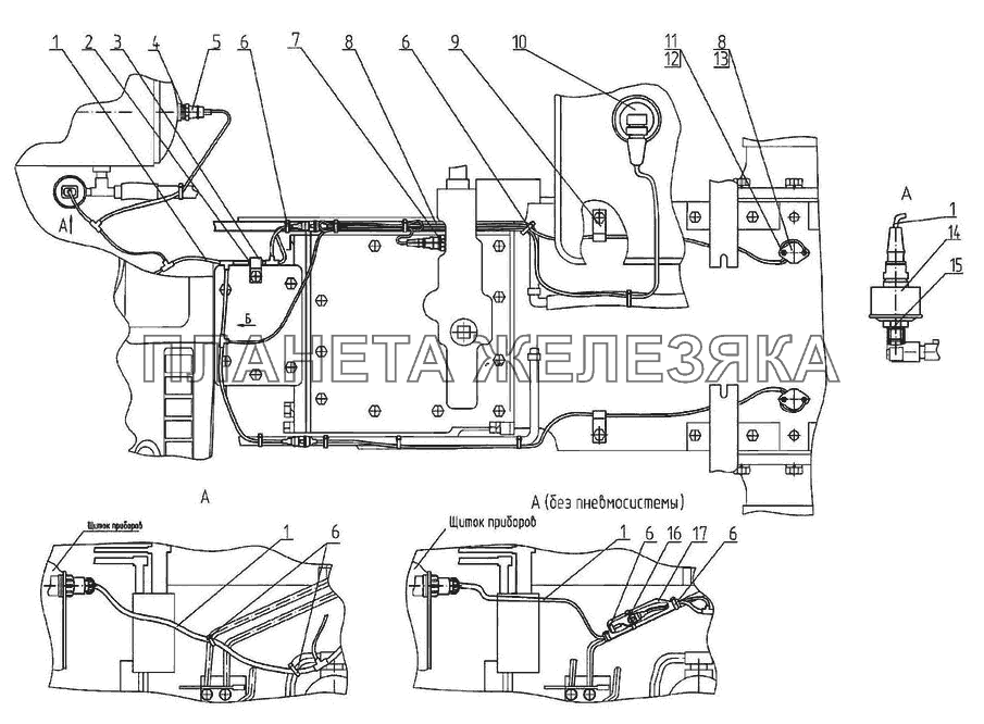 Электрооборудование трансмиссии МТЗ-570