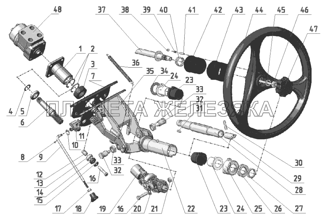 Колонка рулевая Беларус-622