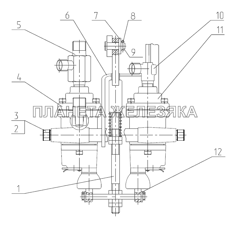 Кран тормозной Беларус-622