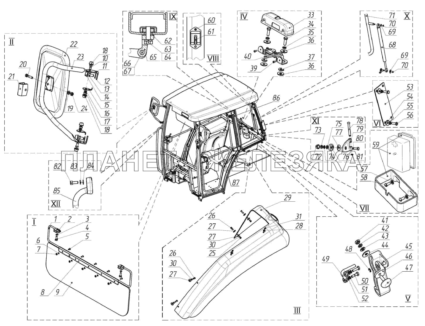 Кабина Беларус-622