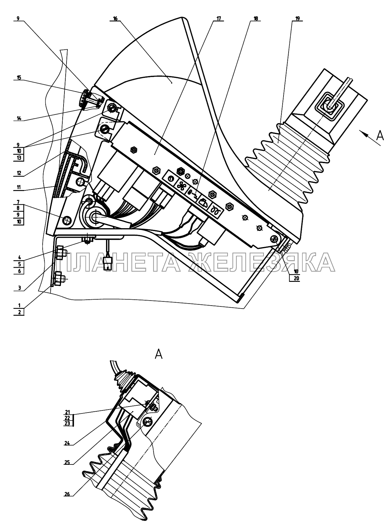 Щиток приборов 826-3805010 МТЗ-80.1