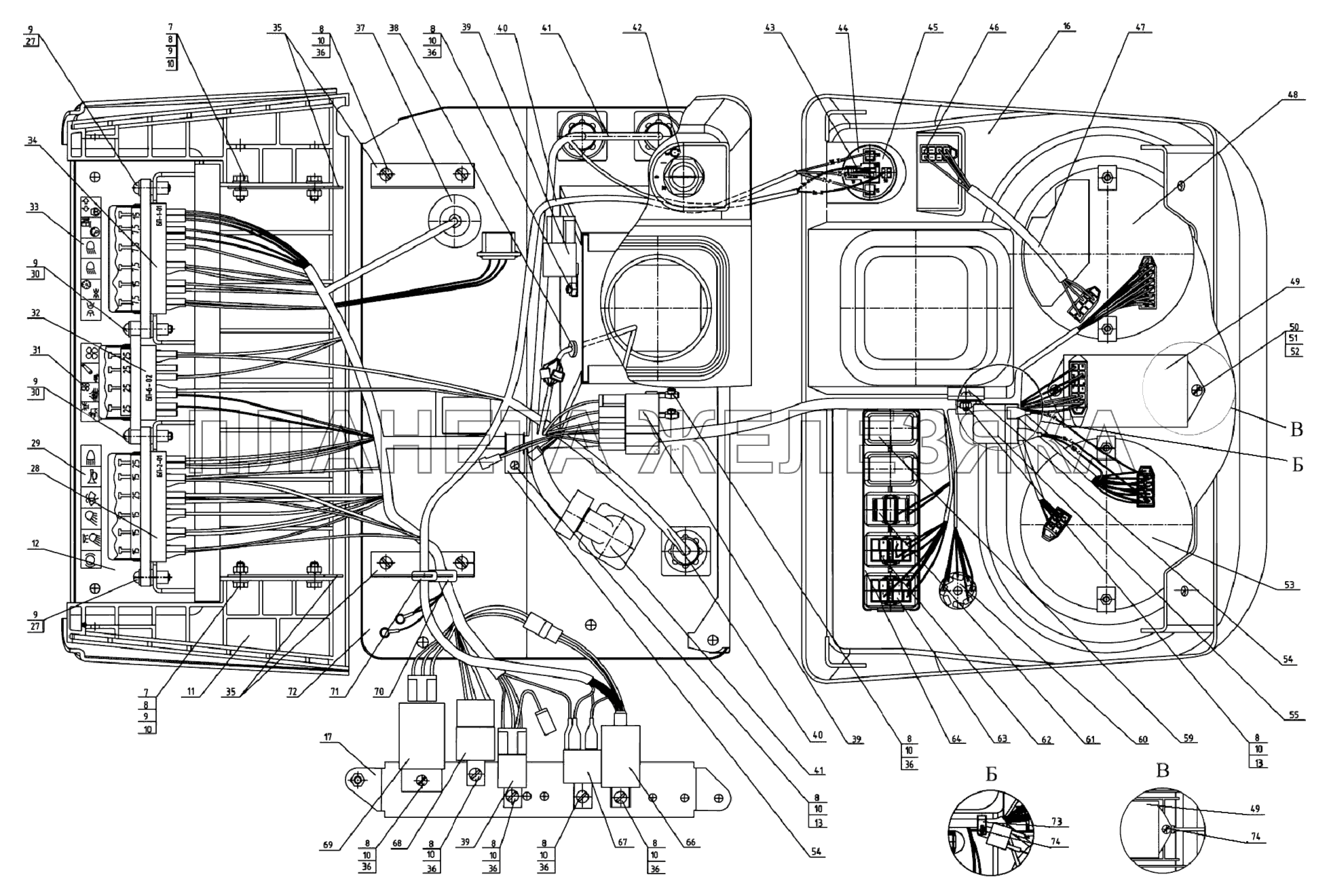 Основание, приборы 826-3805010 МТЗ-80.1