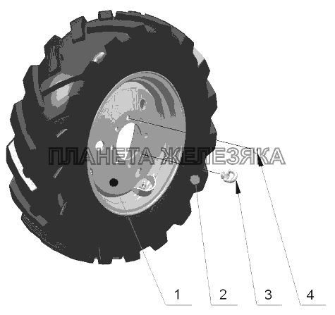 Колеса передние ведущие МТЗ-80.1