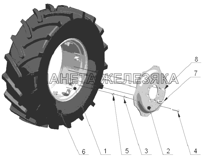 Колеса передние ведущие МТЗ-80.1