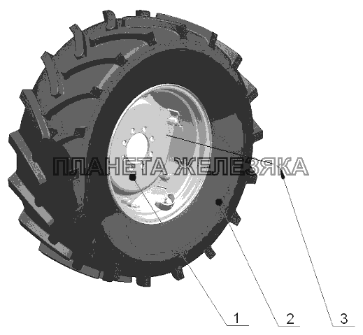 Колеса передние ведущие МТЗ-80.1