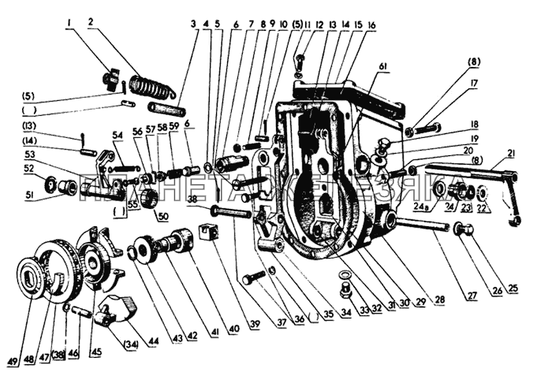 Регулятор топливного насоса МТЗ-80