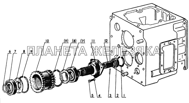 Коробка передач. Редуктор МТЗ-80